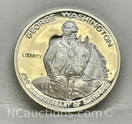 1982-S George Washington 250th Anniversary 90% Silver half dollar 12g