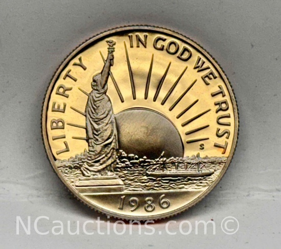 1986 Statue of Liberty Commemorative 90% Silver Half Dollar 10g
