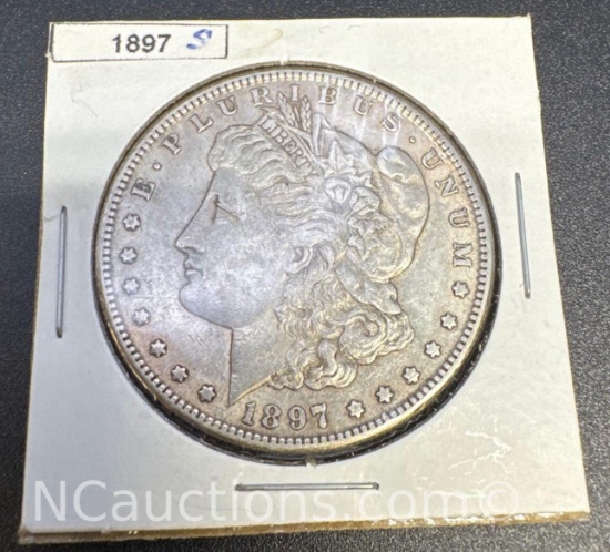 1897-S Morgan Silver Dollar 90% Silver Coin