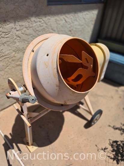 Electric Cement Mixer Used Central Machinery 3.5 Cubic ft Cement Mixer