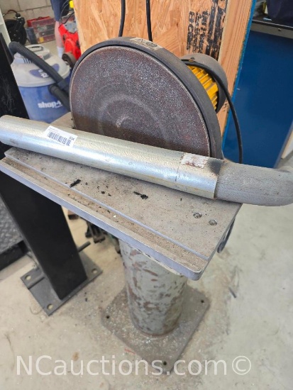 Drum Sander Including Pedestal