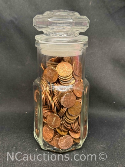 Jar Full of Pennies 1132g Total