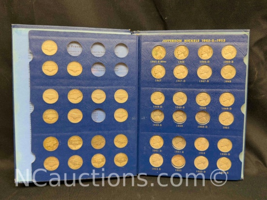 Jefferson Nickels Collectors Album 1930s-1960s