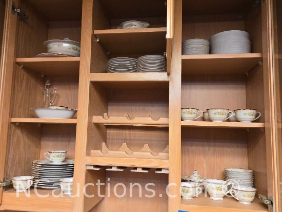 Dish Set for 12 Settings, Kongo Hand Painted China