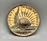 1986 Statue of Liberty Commemorative 90% Silver Half Dollar 10g