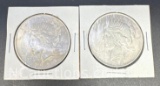 2 1922 Silver Peace Dollars 90% Silver Coins
