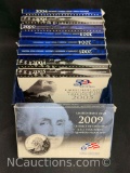 9 United States Mint State Quarters Proof Sets 2000-2009