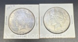 2 1923-S Silver Peace Dollars 90% Silver Coins