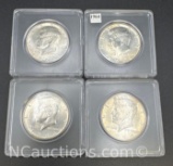 4 1964 Kennedy 90% Silver Half Dollars