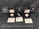 3 United States Mint 2013 5-Star Generals Commemorative Coins