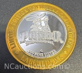 Limited Edition Pioneer .999 Fine Silver $10 Gaming Token Coin 37 Grams