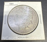 1891 Morgan Silver Dollar 90% Silver Coin 27 Grams