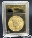 Authenticated 1924 Silver Peace Dollar 90% Silver Coin