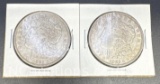2 1921-D Morgan Silver Dollars 90% Silver Coins 56 Grams