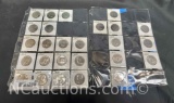 25 Kennedy Half Dollars 1960s-1980s