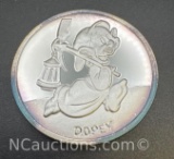 Disney 1 Troy Oz .999 Fine Silver Dopey Bullion Coin
