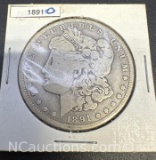 1891-O Morgan Silver Dollar 90% Silver Coin 27 Grams