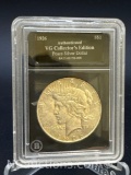 Authenticated 1926 Silver Peace Dollar 90% Silver Coin