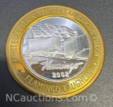 Limited Edition Flamingo .999 Fine Silver $10 Gaming Token Coin 36 Grams