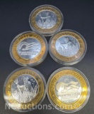 5 Neptune .999 Silver HSP Coins