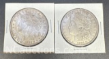 2 1921-D Morgan Silver Dollars 90% Silver Coins 56 Grams