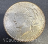 1923-S Silver Peace Dollar 90% Silver Coin 26 Grams