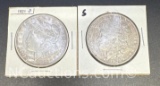 2 1921 S And D Morgan Silver Dollars 90% Silver Coins 56 Grams