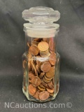 Jar Full of Pennies 1132g Total