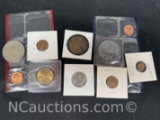 Assortment of Collectible Coins Sacagawea Dollar, Ronald Reagan Double Eagle more