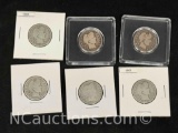 Barber Half Dollar Coins 1895-1911