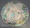 Sterling Silver Abalone Aztec Pin Brooch 45. Grams