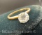 10k Gold Cz Ring 1.08 Grams Size 5.5