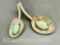 925 Mexico Sterling Silver and Turquoise Pin 24g Total