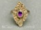 925 Sterling Silver Amethyst Ring Sz.7