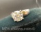 Sterling Silver Moissanite Diamond Ring 11. Grams Size 7.5