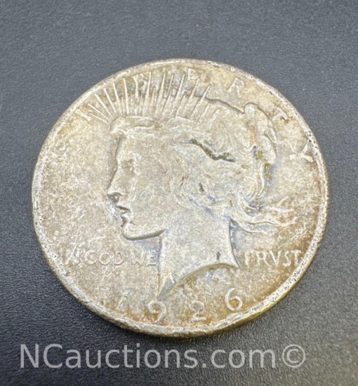 1926-S Silver Peace Dollar 90% Silver Coin 26. Grams