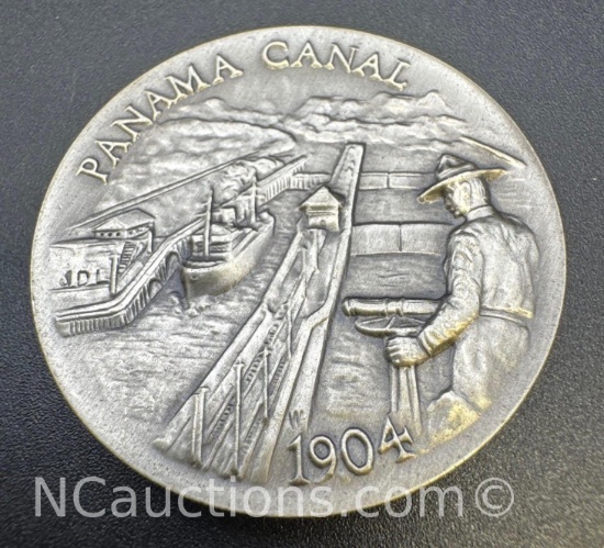 1904 Panama Canal Sterling Silver Coin 33. Grams