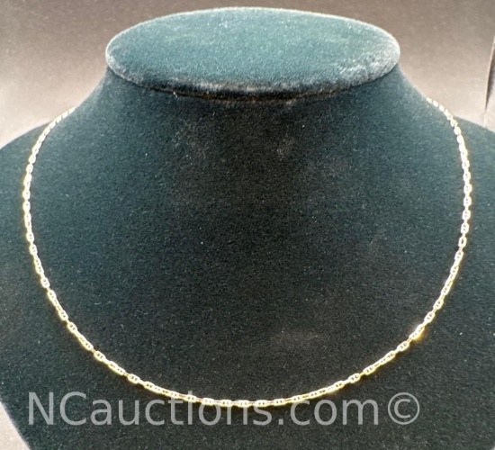 14kt White Gold Chain Necklace 2.52 Grams