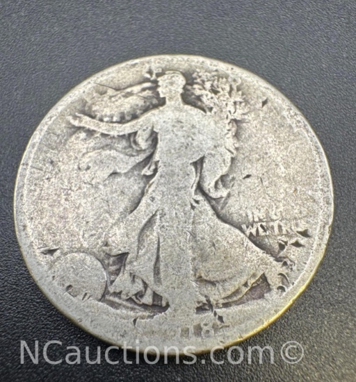 90% Silver Walking Liberty Half Dollar Coin 11. Grams