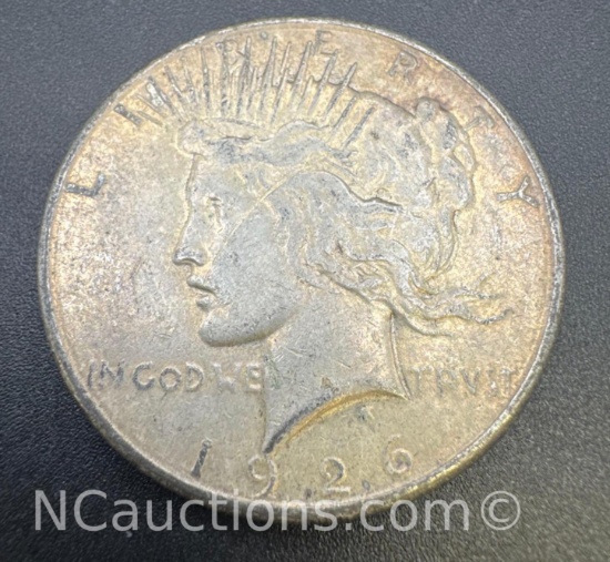 1926-S Silver Peace Dollar 90% Silver Coin 26. Grams