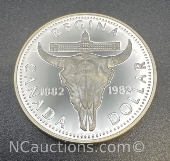 Regina Canadian Dollar 50% Silver Coin 23. Grams
