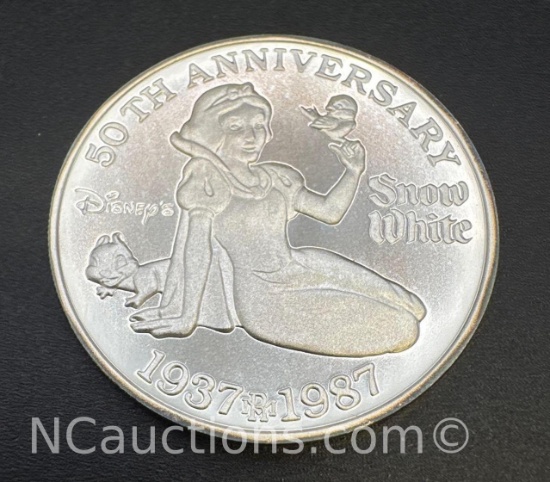 Disney 1 Troy Oz .999 Fine Silver The Witch Bullion Coin