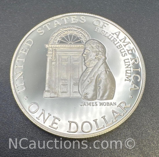The White House 200th Anniversary 90% Silver Dollar With COA 26. Grams