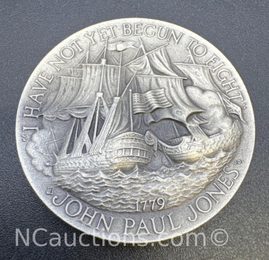 1779 John Paul Jones Sterling Silver Coin 35. Grams