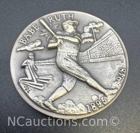 Babe Ruth Sterling Silver Coin 35. Grams