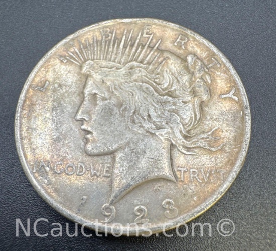 1923 Silver Peace Dollar 90% Silver Coin 26. Grams