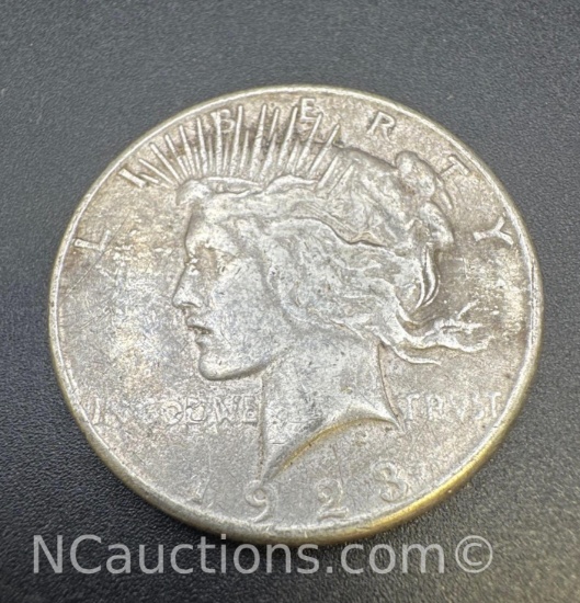 1923 Silver Peace Dollar 90% Silver Coin 26. Grams