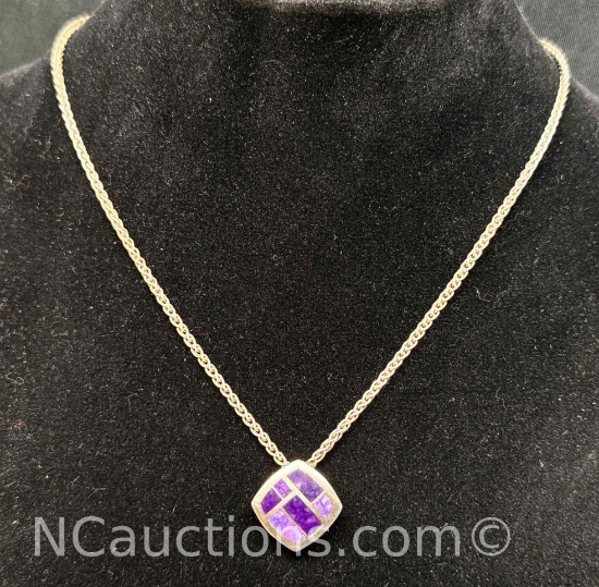 Fame 925 Sterling Silver Pendant Necklace 15g