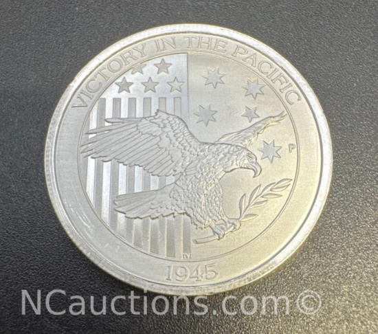 2017 Victory In The Pacific 1/2 Oz .999 Fine Silver Coin