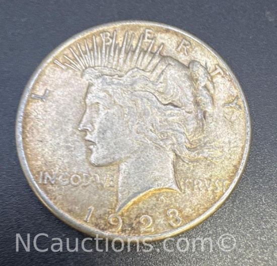 1923-S Silver Peace Dollar 90% Silver Coin 26. Grams